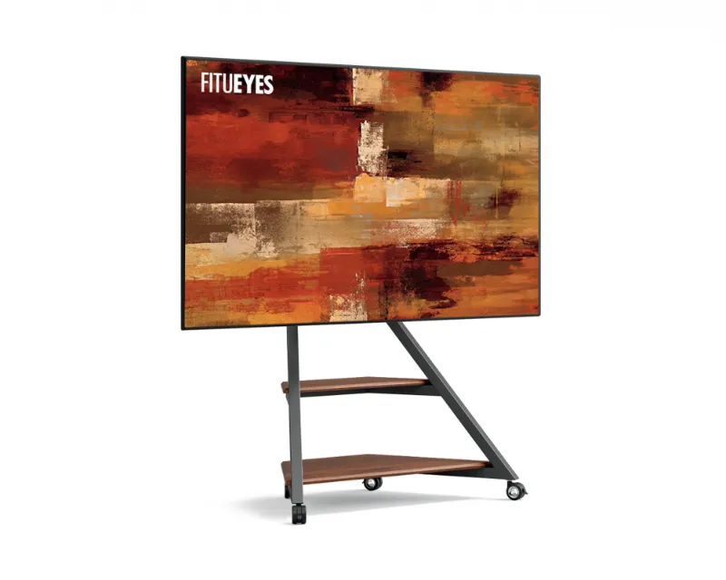 Fitueyes fireplace tv stand with built-in electric fireplace