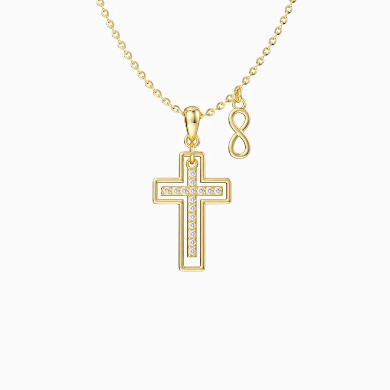 Vanimy double cross necklace
