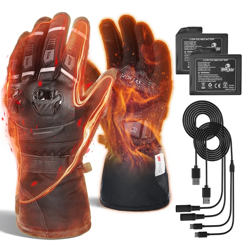 Rideiron moto heated gloves for cold weather
