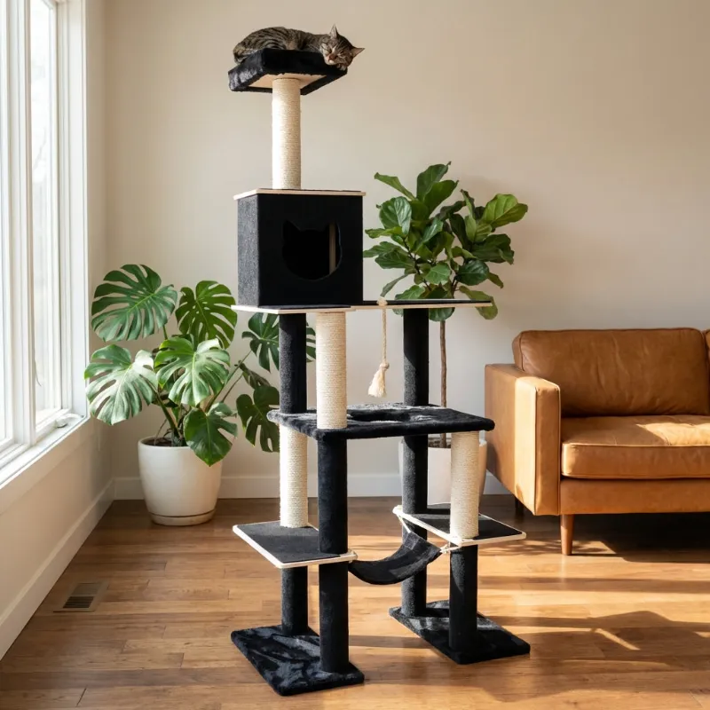 Noba Animal black cat furniture