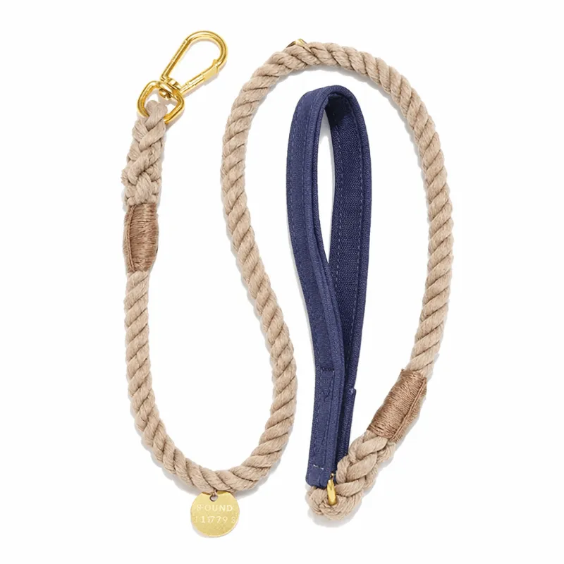 Found My Animal purple ombre cotton rope dog leash