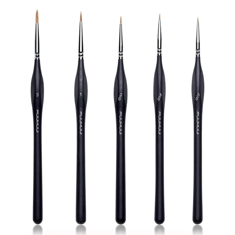 Fuumuui miniature paint brushes for fine detail work