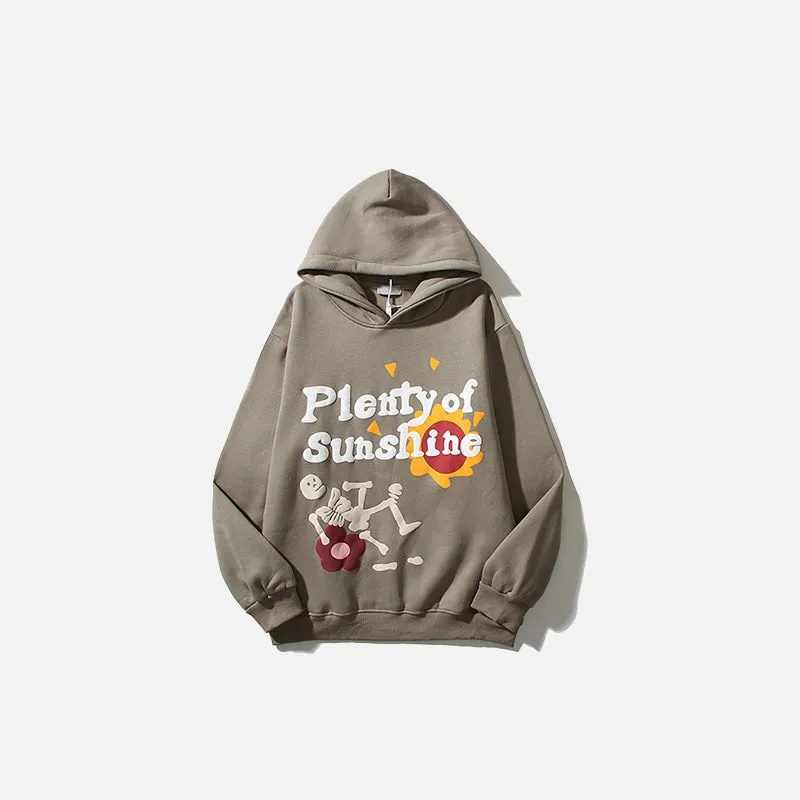 DAXUEN sunshine hoodies with sun-themed graphic pullover hoodie