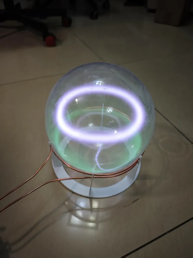 HaloPlasma plasma toroid with glowing electrical discharge in donut shape