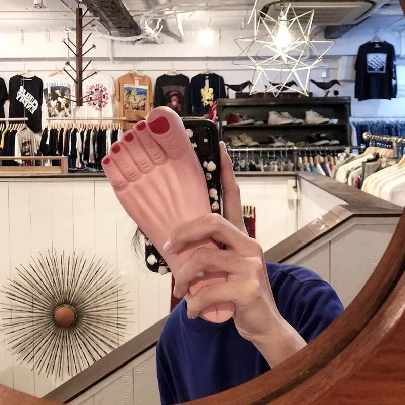 Techypop foot phone case shaped like a foot