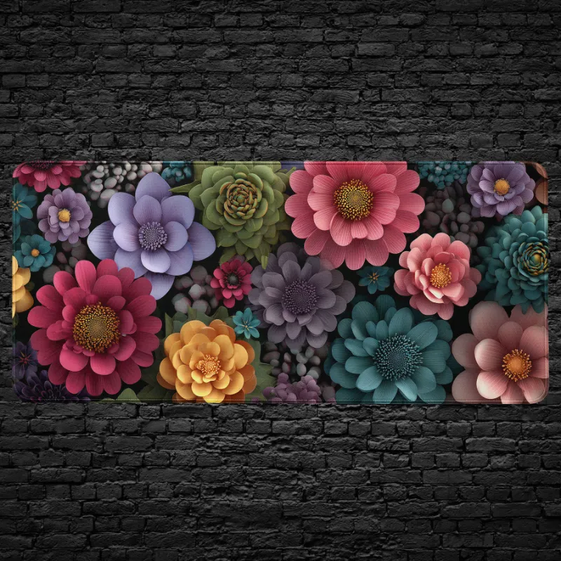 CruArt flower mouse pad with floral design
