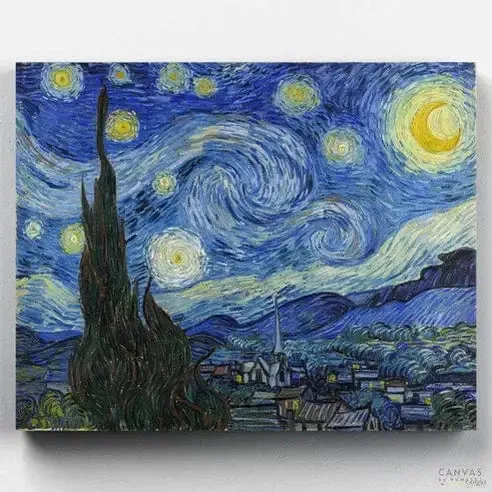 Canvas by Numbers Starry Night Paint Paint by Numbers kit
