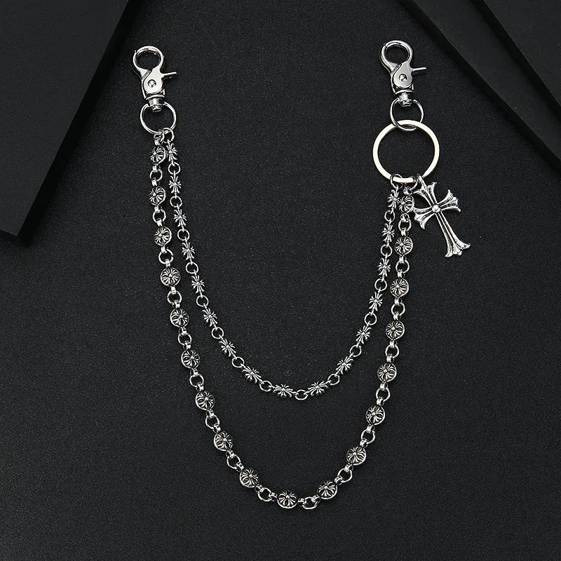 Nowadaysfashion hearts pant chain