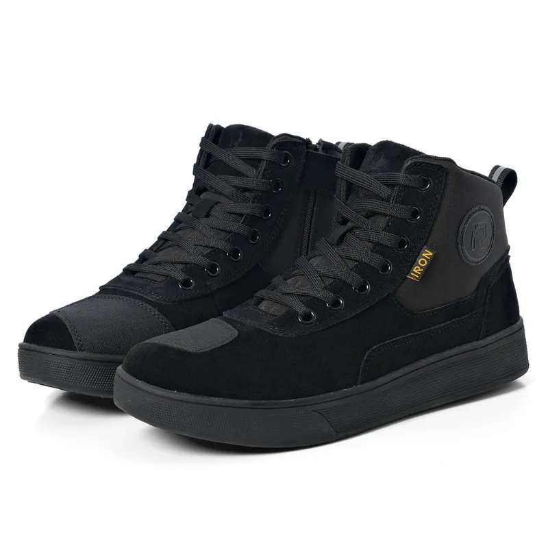 Rideiron tall motorcycle boots for rider safety