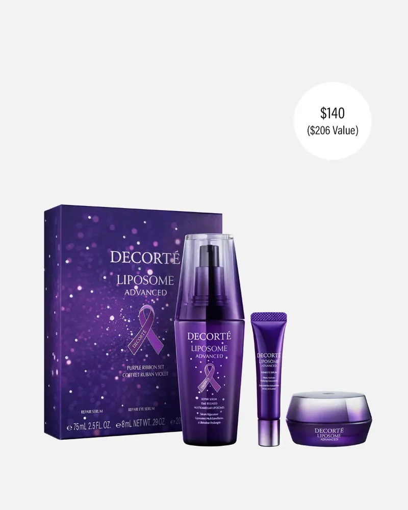 Takashima Shop repair cream purple ribbon set