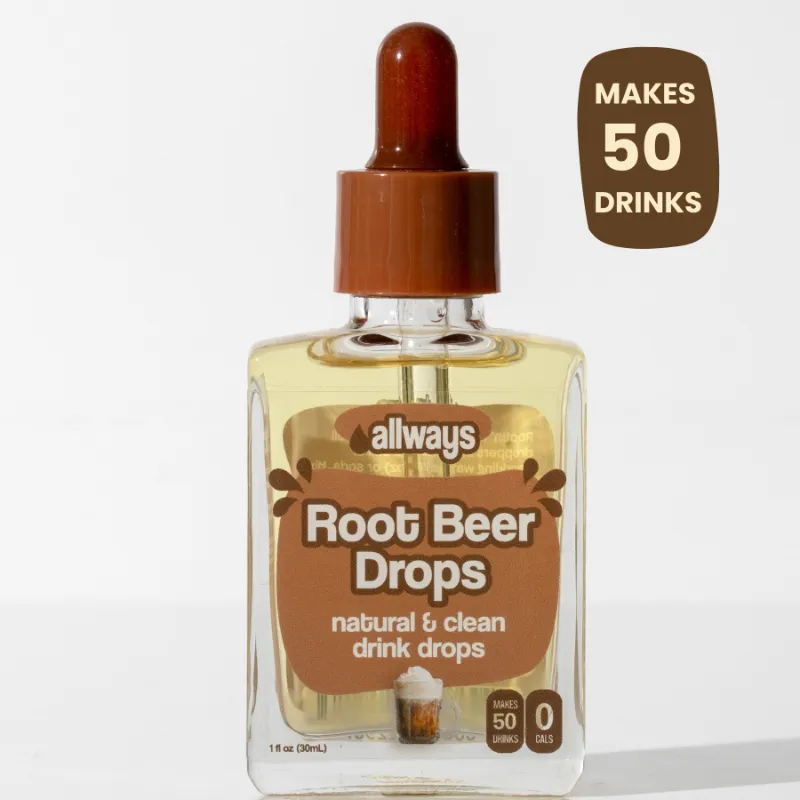 Allways Drops root beer sparkling water