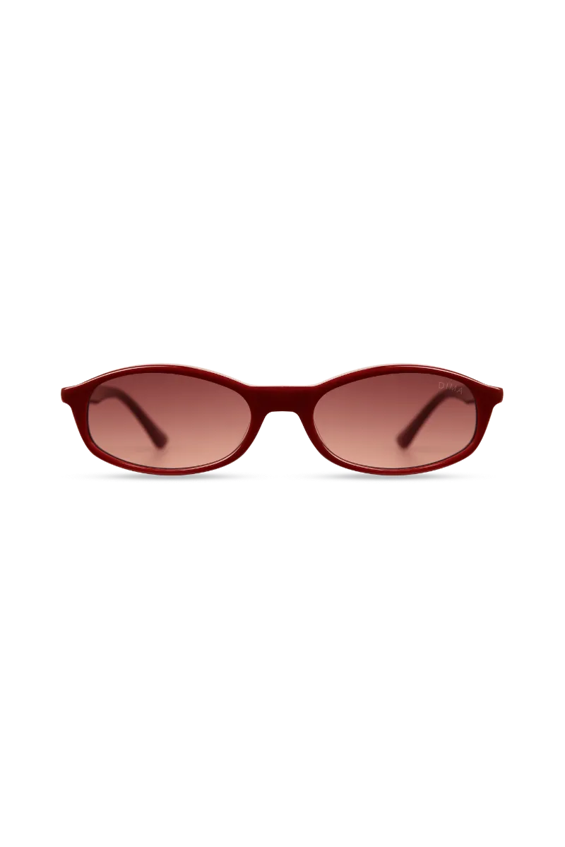 Dima Eyewear maroon sunglasses