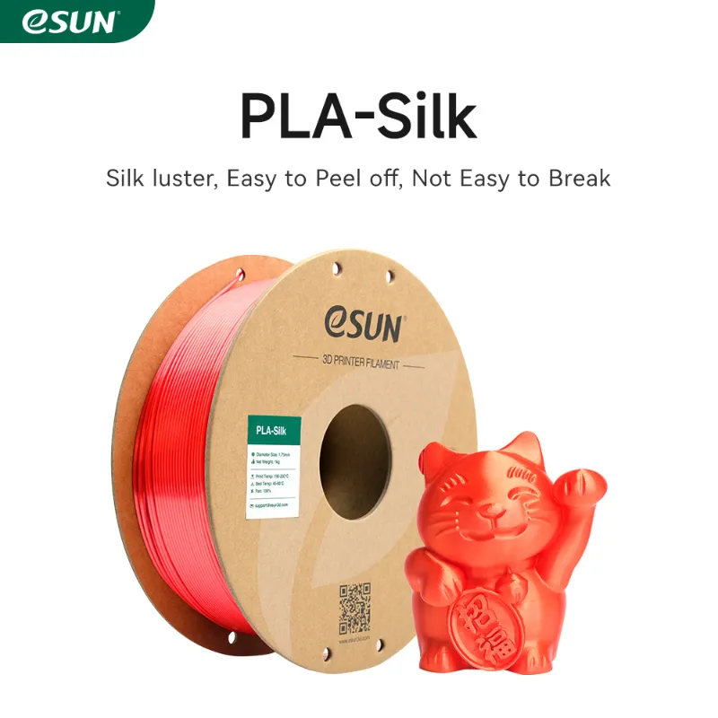 eSUN silk PLA 3D printer filament spool