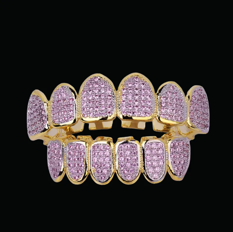 Icey Pyramid purple grillz