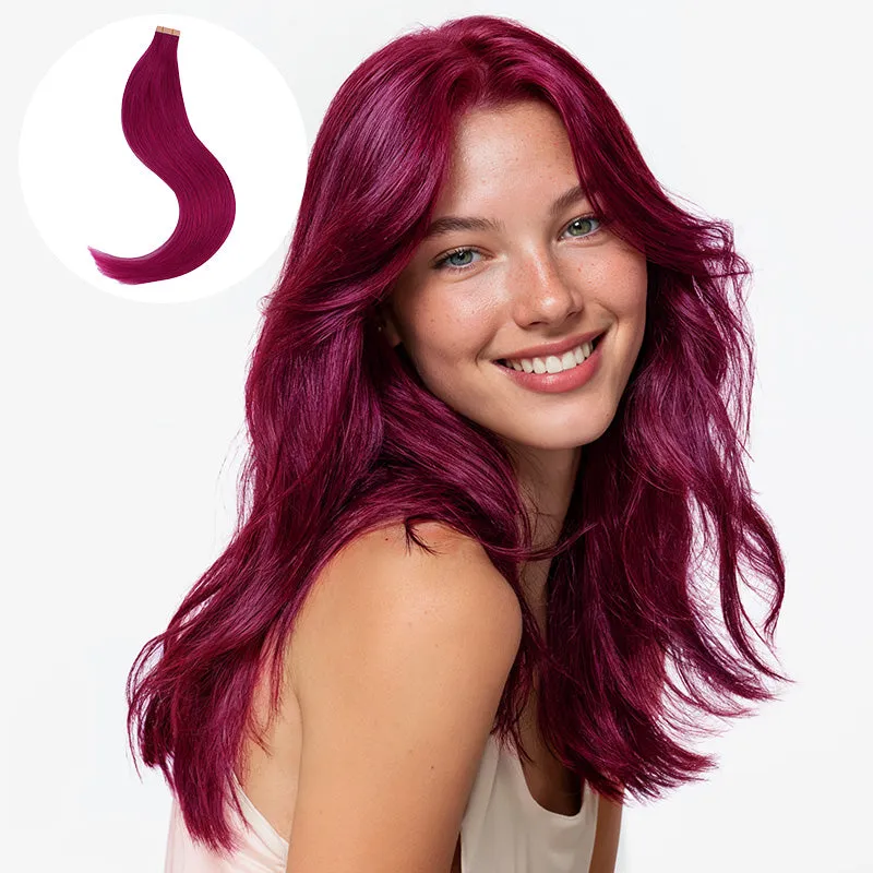 GOO GOO Hair burgundy red hair extensions