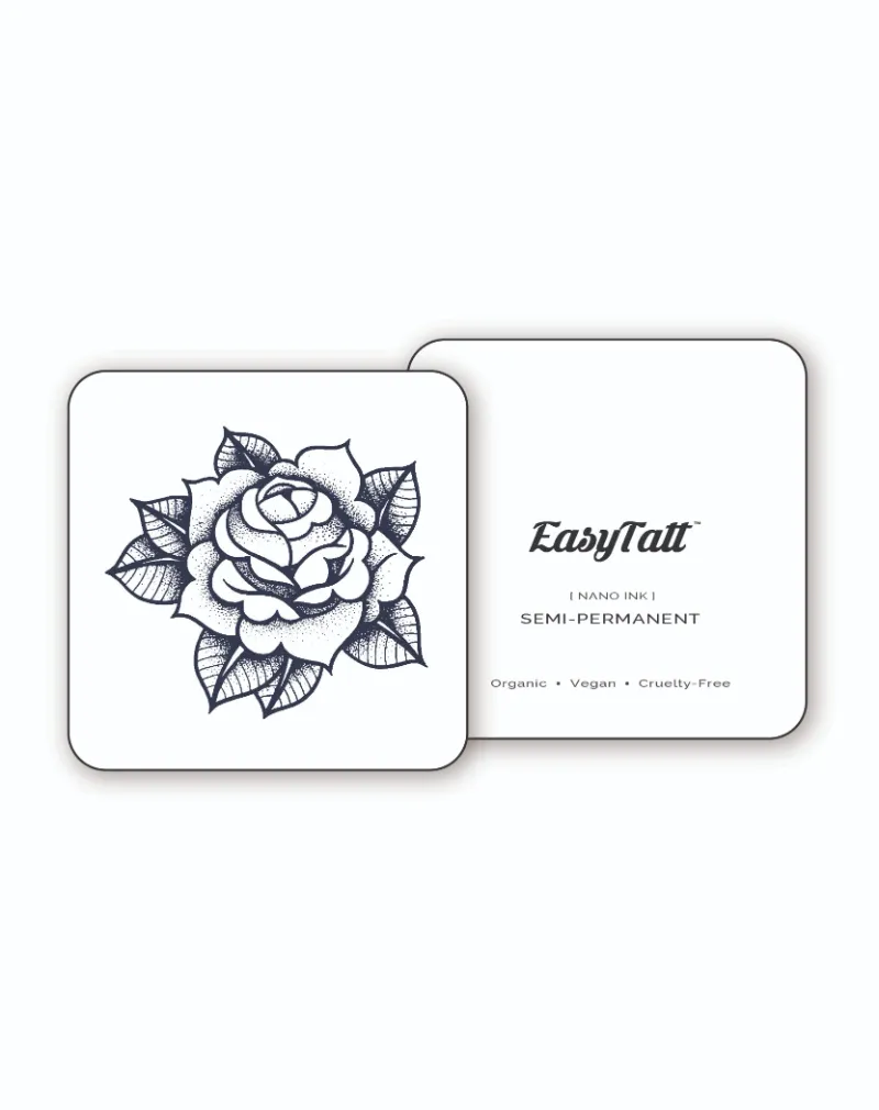 EasyTatt easy rose temporary tattoo