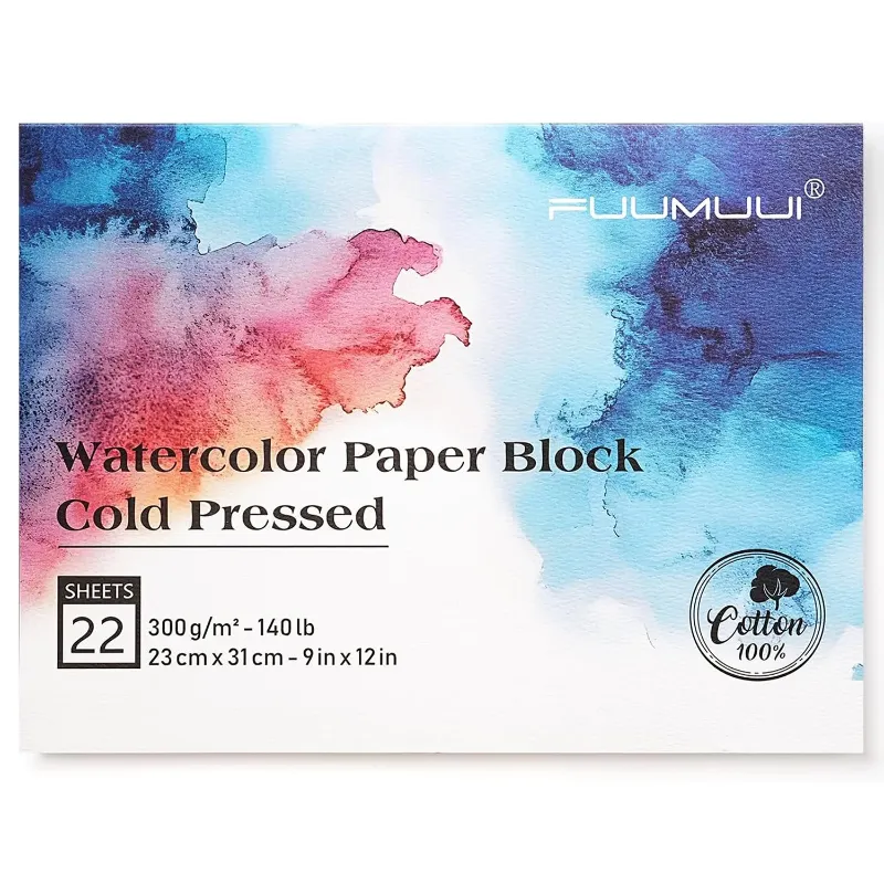 Fuumuui 100 cotton cold pressed watercolor paper