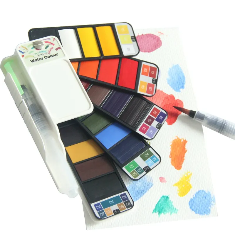 Fuumuui watercolor kit portable with compact design for travel