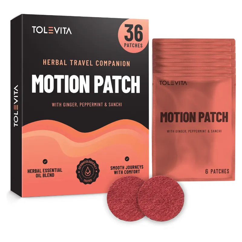 TOLEVITA nausea patches essential oils