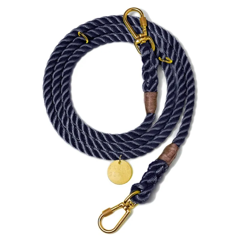 Found My Animal navy 2 dog leash
