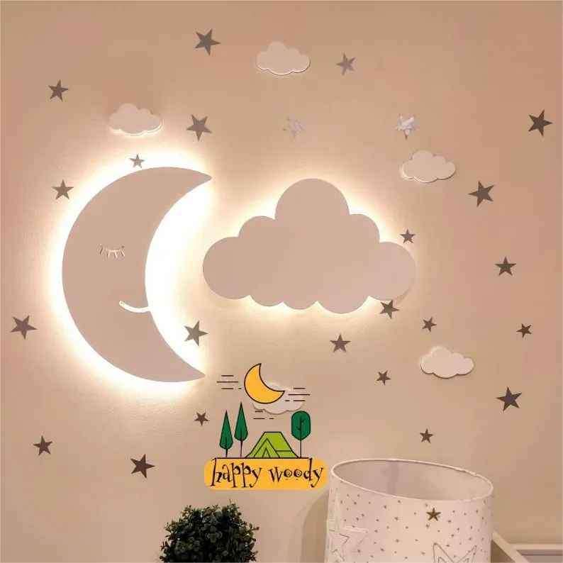 Woodemon children's night lamp