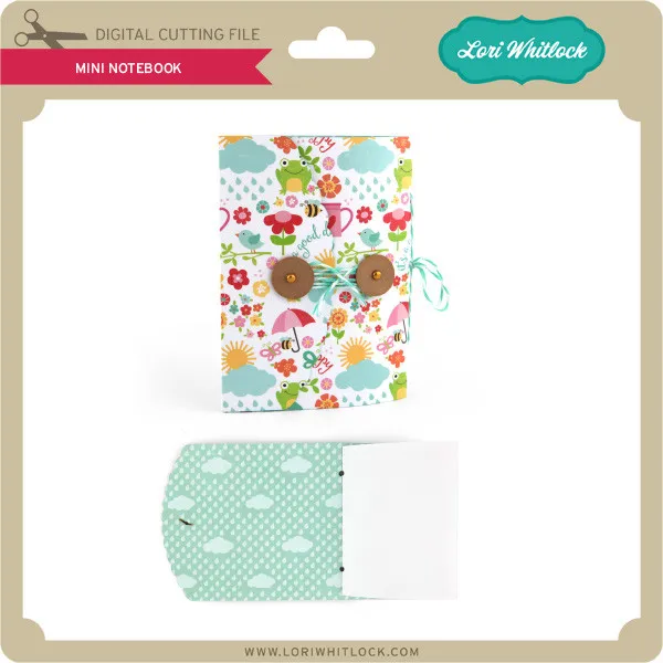 Lori Whitlock mini notebook paper craft