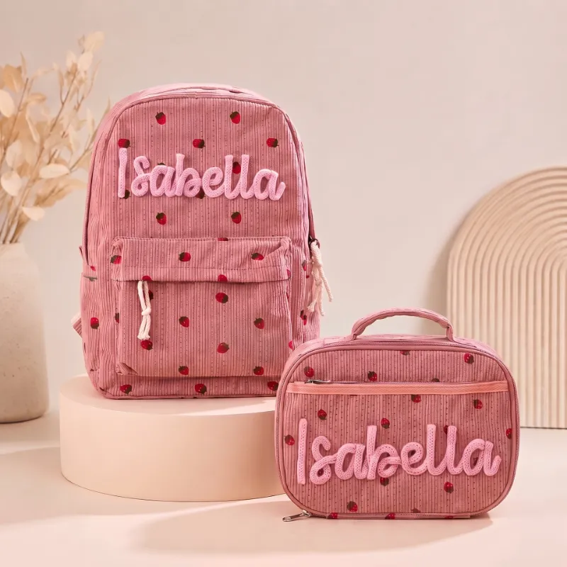 MamaRaya personalized backpack and lunch box set