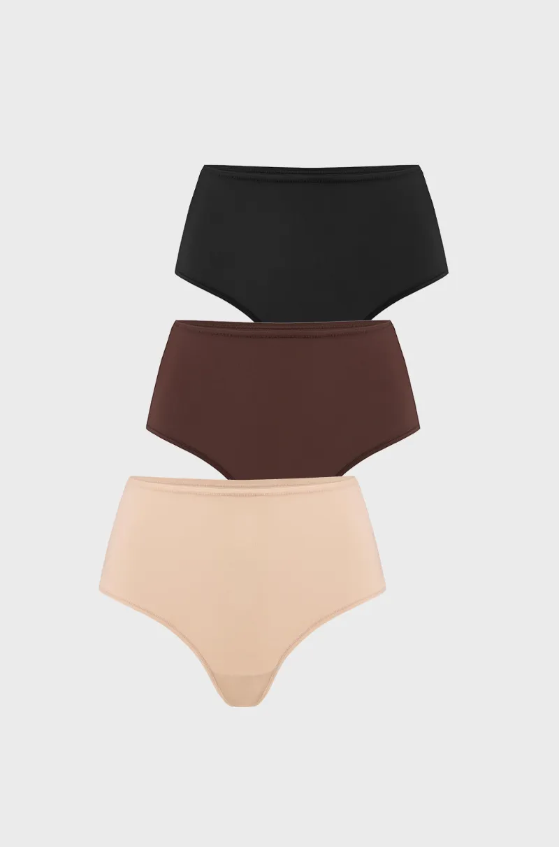 Essenther high rise thong with elevated waistband