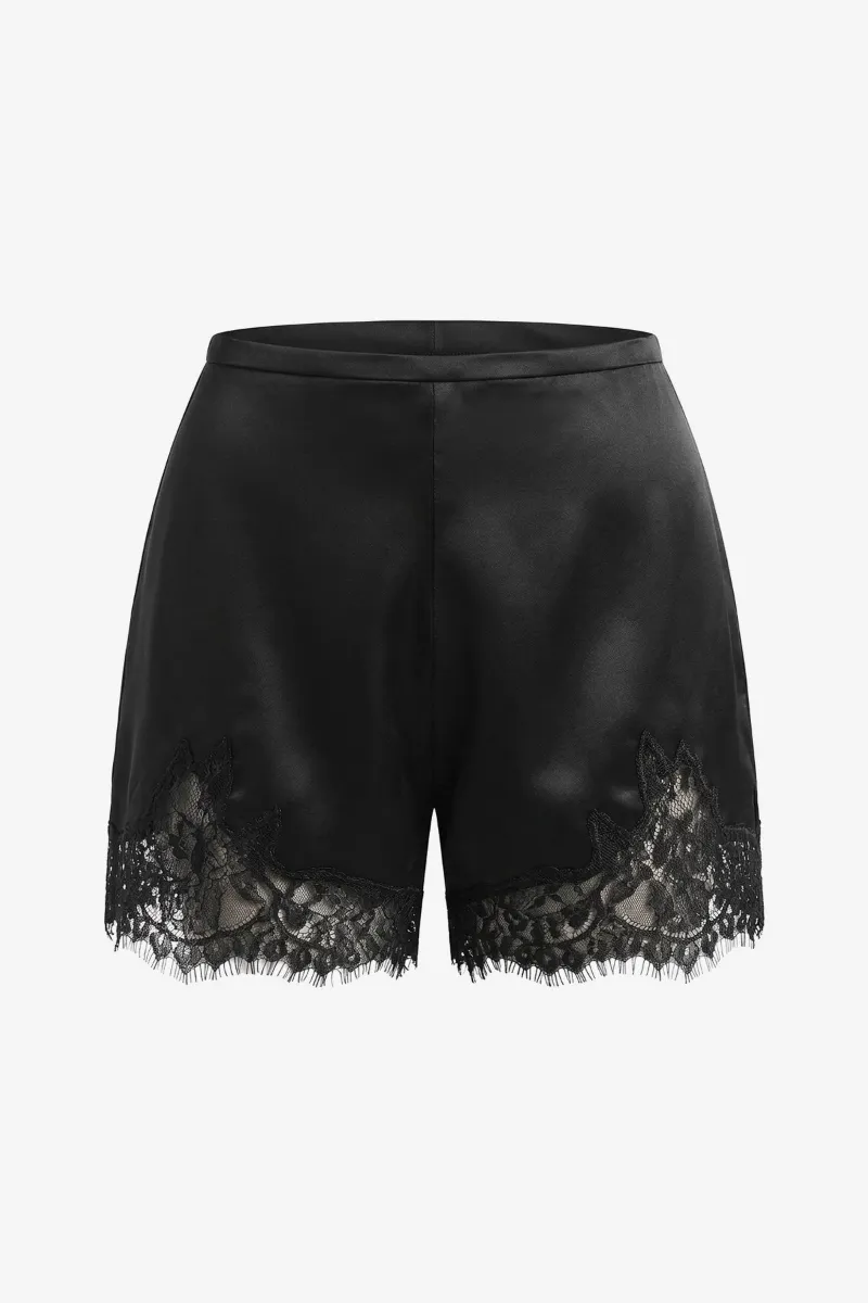 CICYBELL satin and lace shorts
