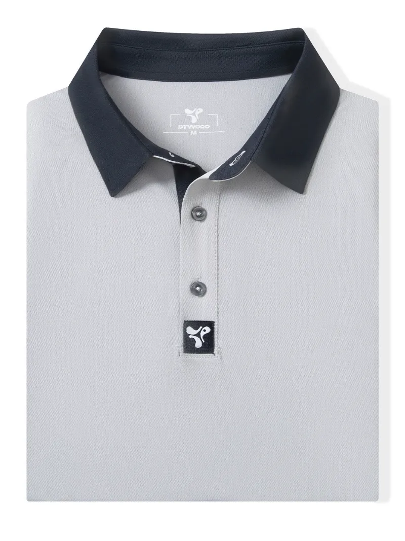 DTWOOO pique polo shirts men pique polo