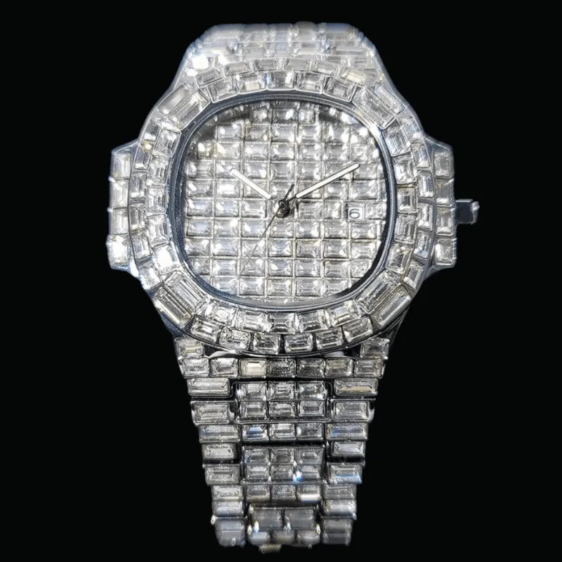 Icey Pyramid lab grown diamond watch
