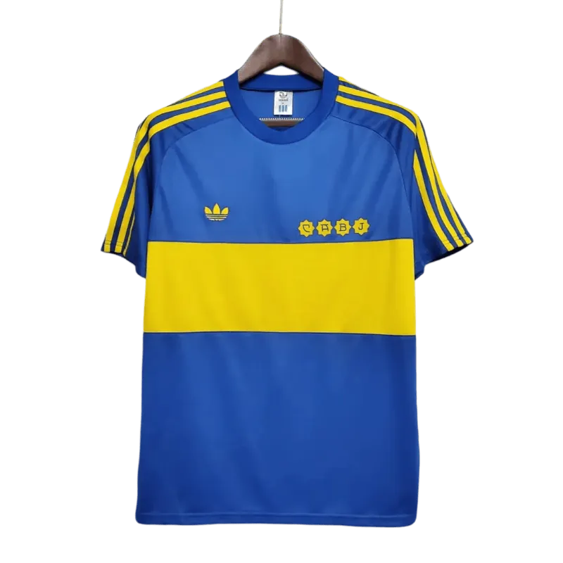 GoVintageJersey boca juniors 1981 jersey reissue large soccer jersey