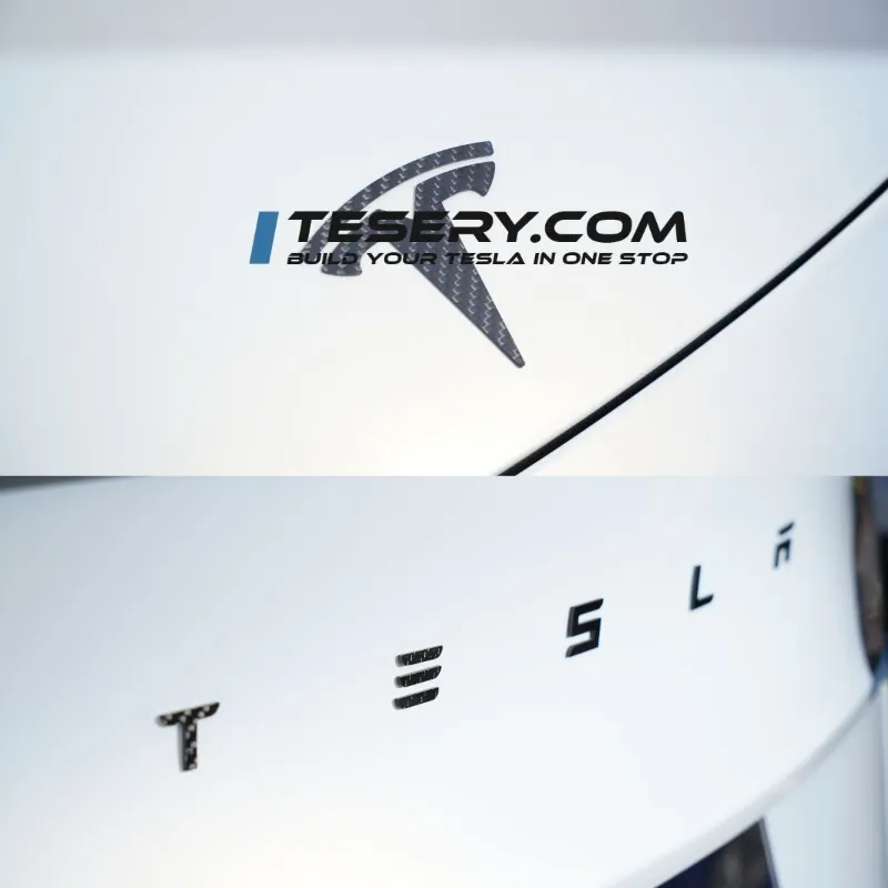 Tesery tesla emblem badge
