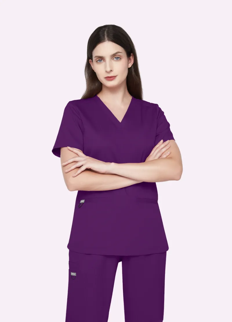 COMENII purple scrub uniforms scrub uniforms