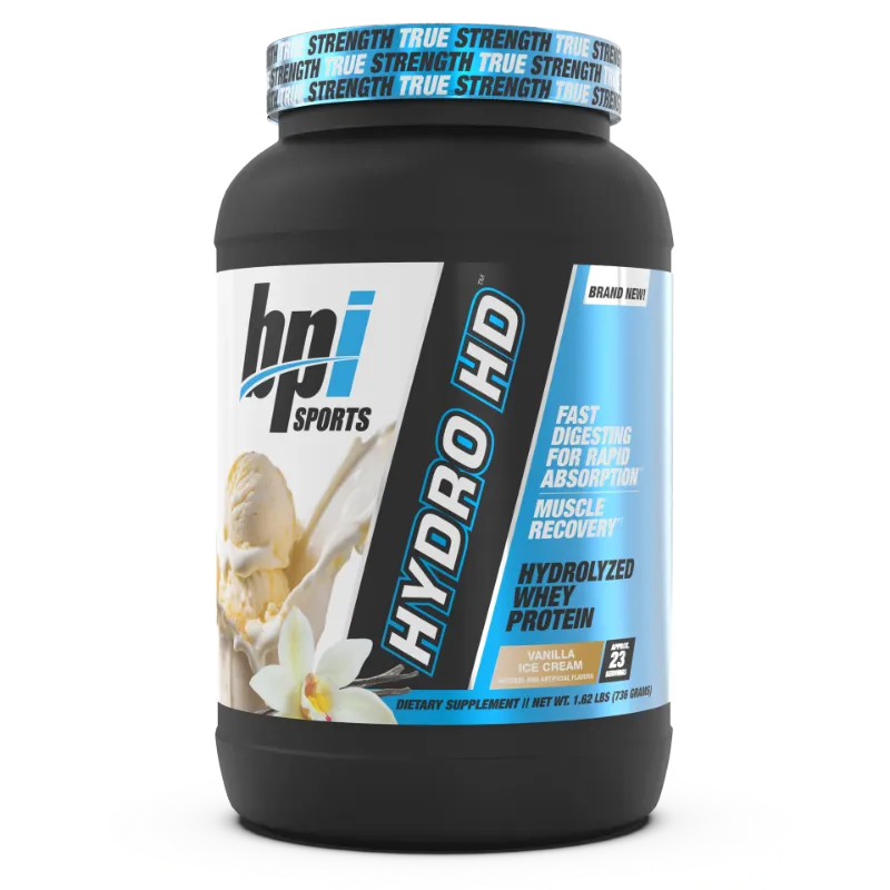 BPI Sports hydrolyzed whey protein powder