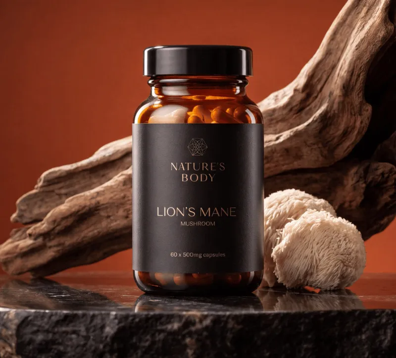 Natures Body lions mane mushroom supplement