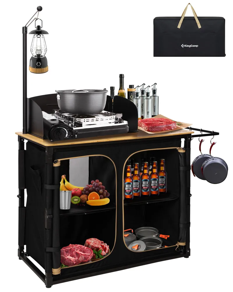 KingCamp lightweight kitchen setup ready for outdoor camp cooking