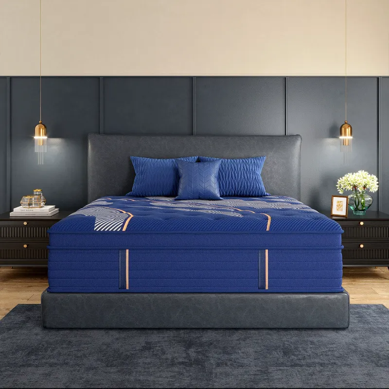 Mattress Express blue mattress