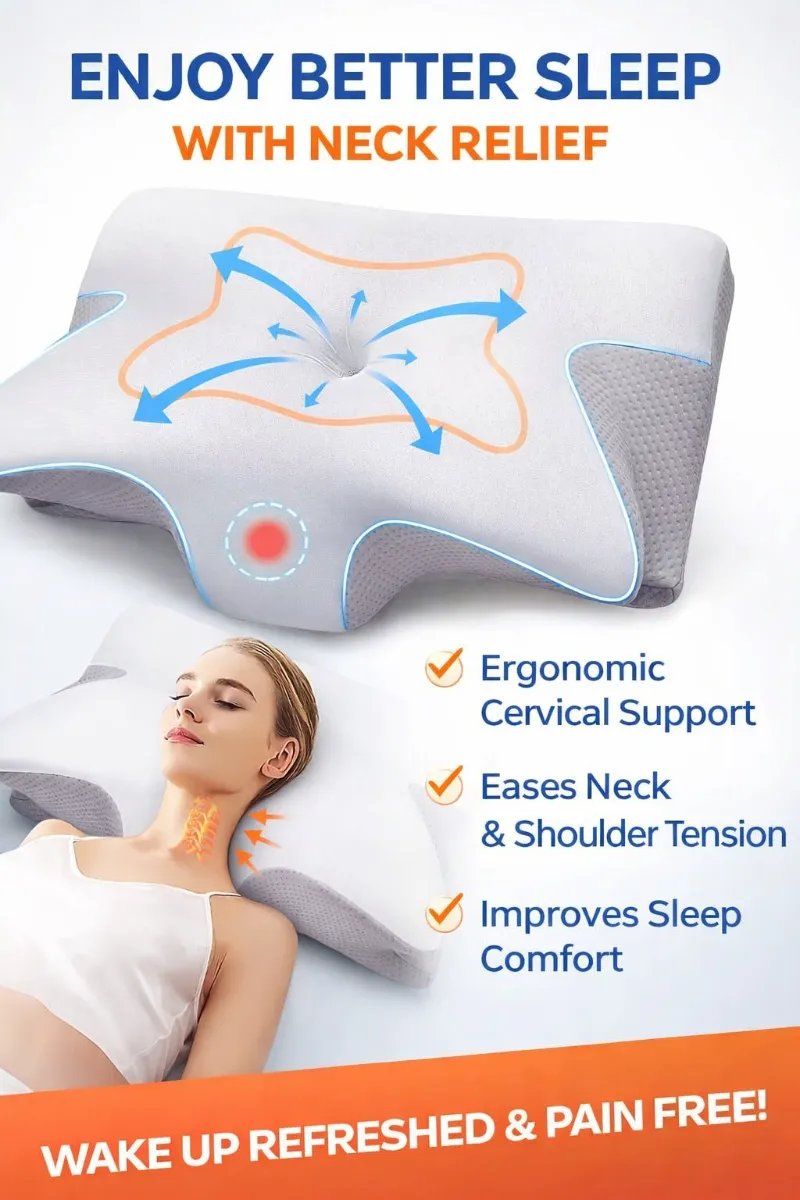 Kicklo orthopedic memory foam pillow
