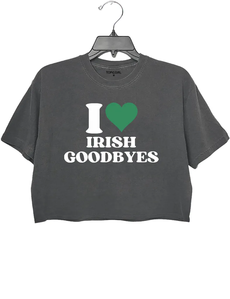 Topicgirl irish goodbye graphic tee shirt