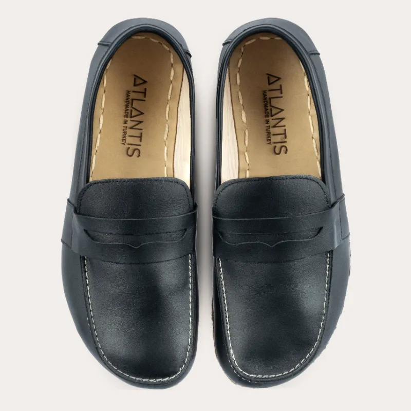 Atlantis Handmade penny loafers black