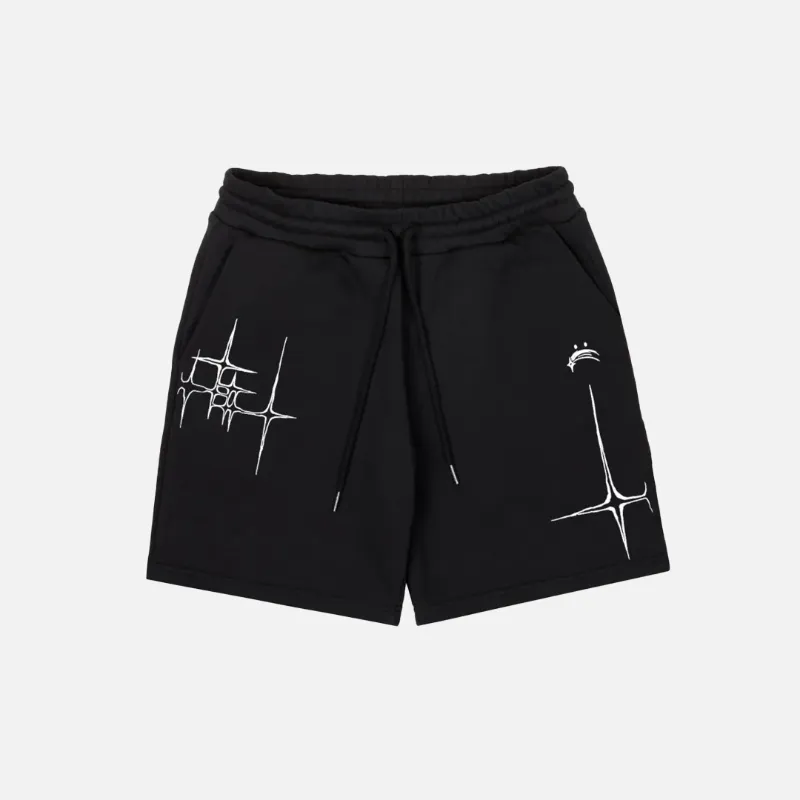 DAXUEN graphic jorts denim shorts with graphic print detailing