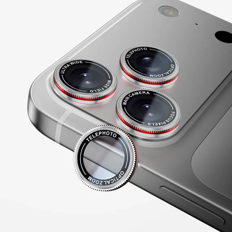 Clear lens protector on a smartphone camera