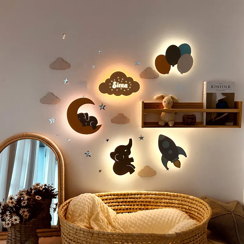 Woodemon nursery lamps