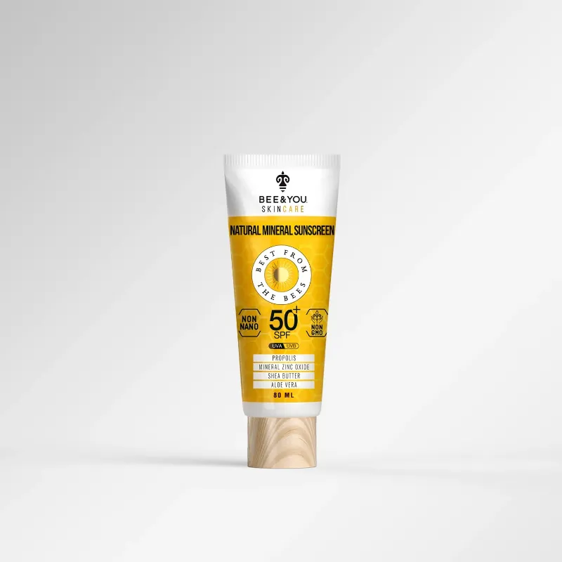Bee & You natural mineral sunscreen with zinc oxide