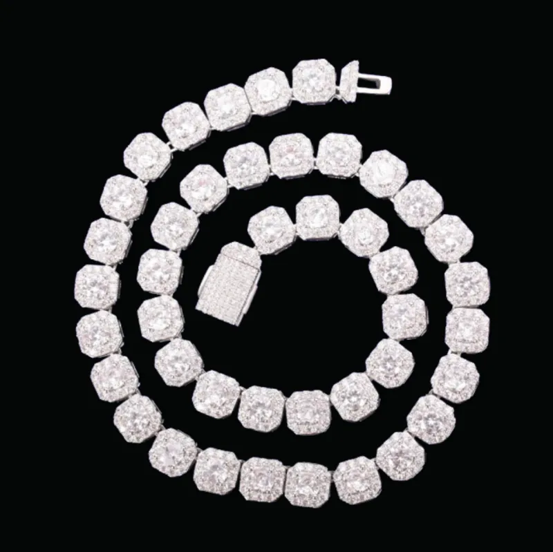 Icey Pyramid iced out chain necklace