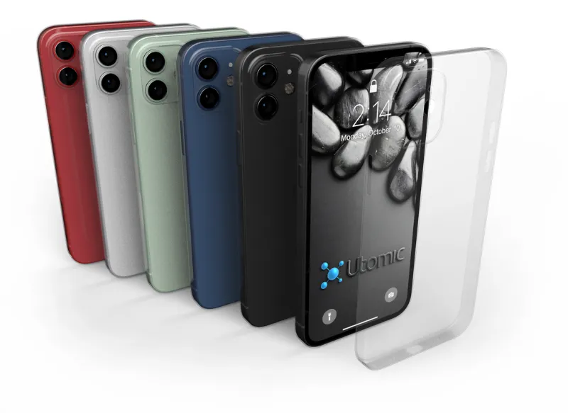 Utomic ultra slim phone case with thin profile