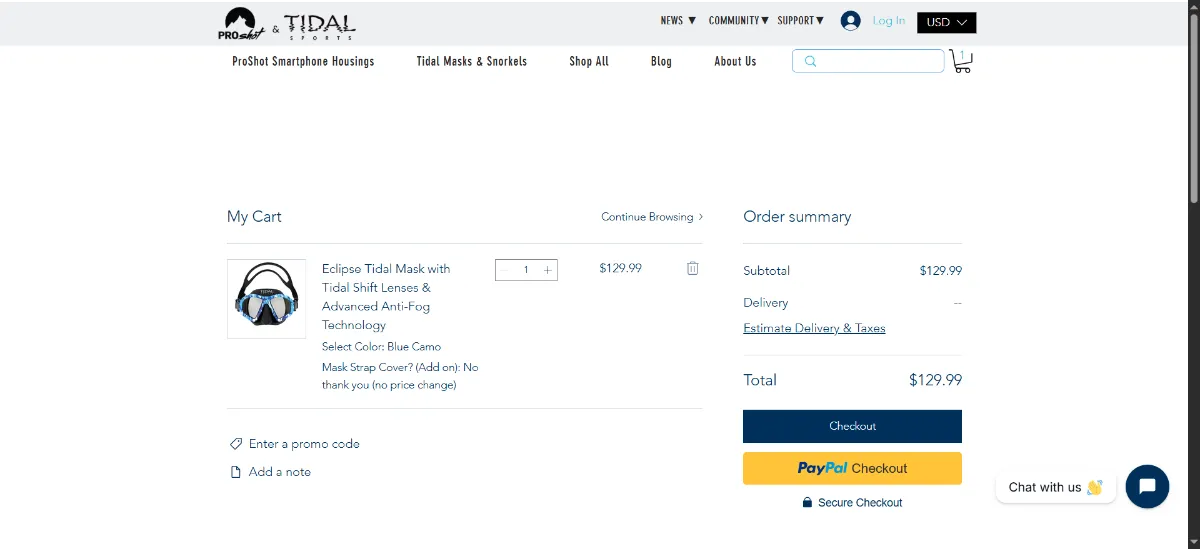 Step 2: Open your cart