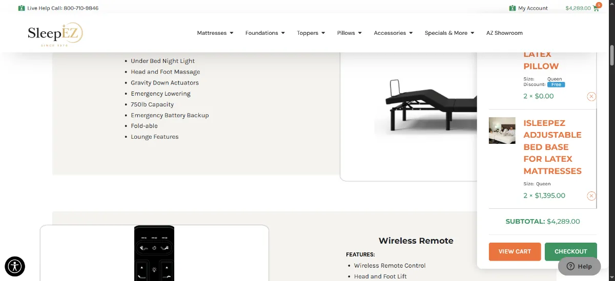 Step 2: Open your cart