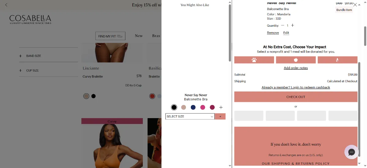 Step 2: Open your cart